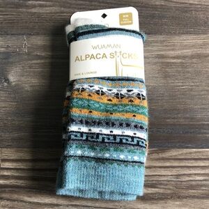New Wuaman Alpaca Blend Crew Socks Hike & Lounge Full Cushion